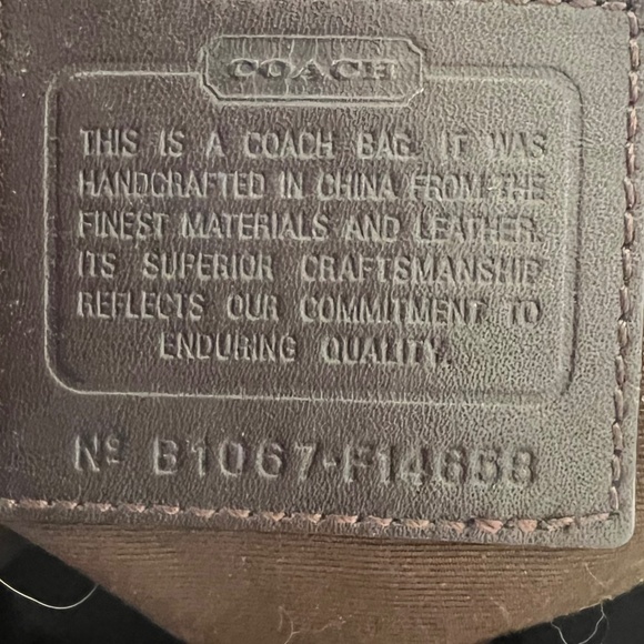 Coach Signature Leah Tote Large - Brown/Tan F14658 - Picture 7 of 12